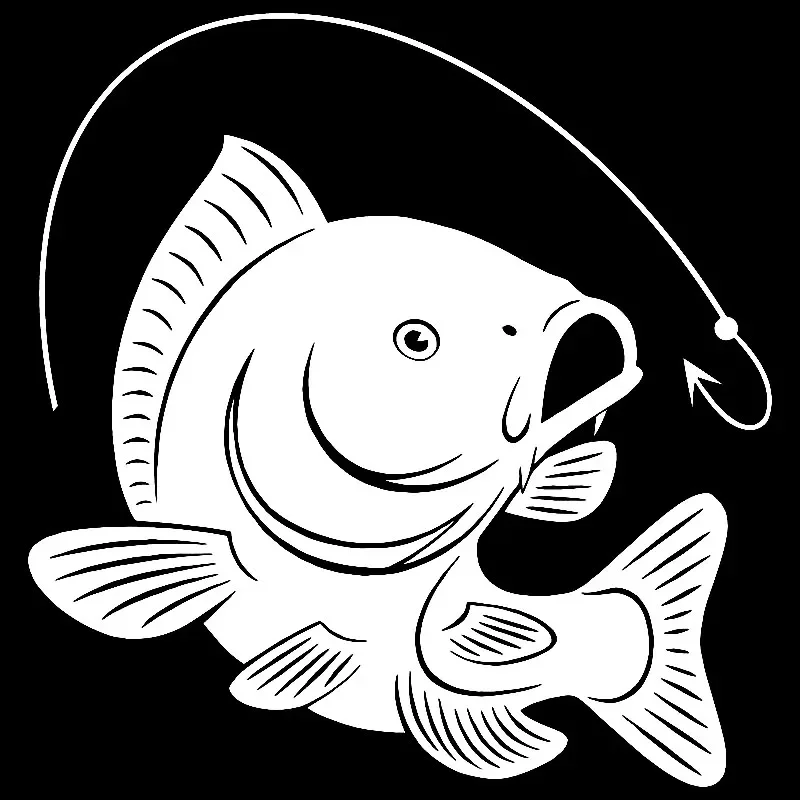 Carp Fishing Hook Decal Decora - Fishing Hook recensione e prezzo