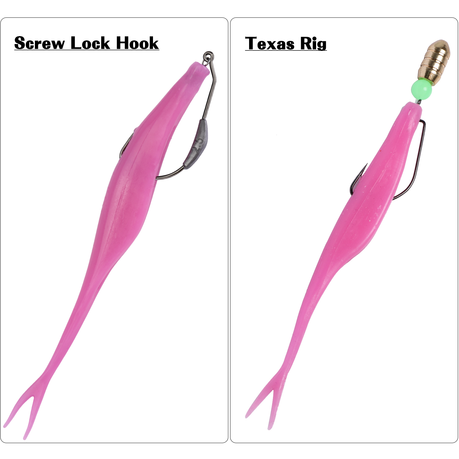 Goture Set di 5 Esche Morbide  - Fishing Hook Weedless recensione e prezzo