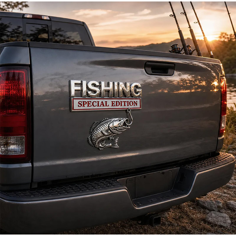 Emblema Cromato a Forma di Amo - Fishing Hook recensione e prezzo