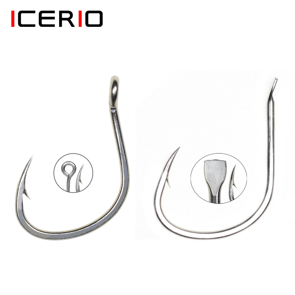ICERIO 10PCS Rivestimento in s - Fishing Hook Barbless recensione e prezzo
