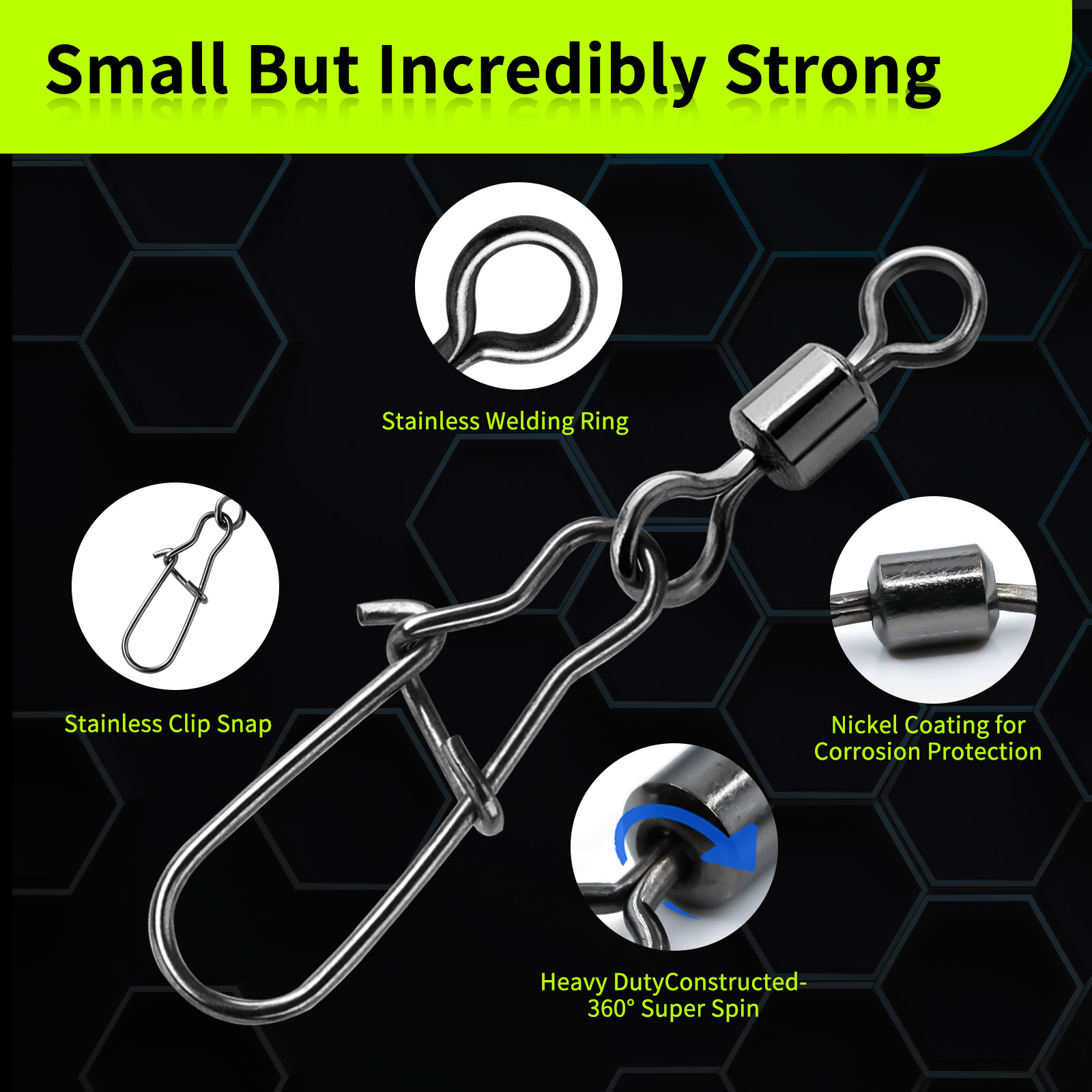Girelle a scatto Duo-Lock 50 ~ - Fishing Hook Circle recensione e prezzo