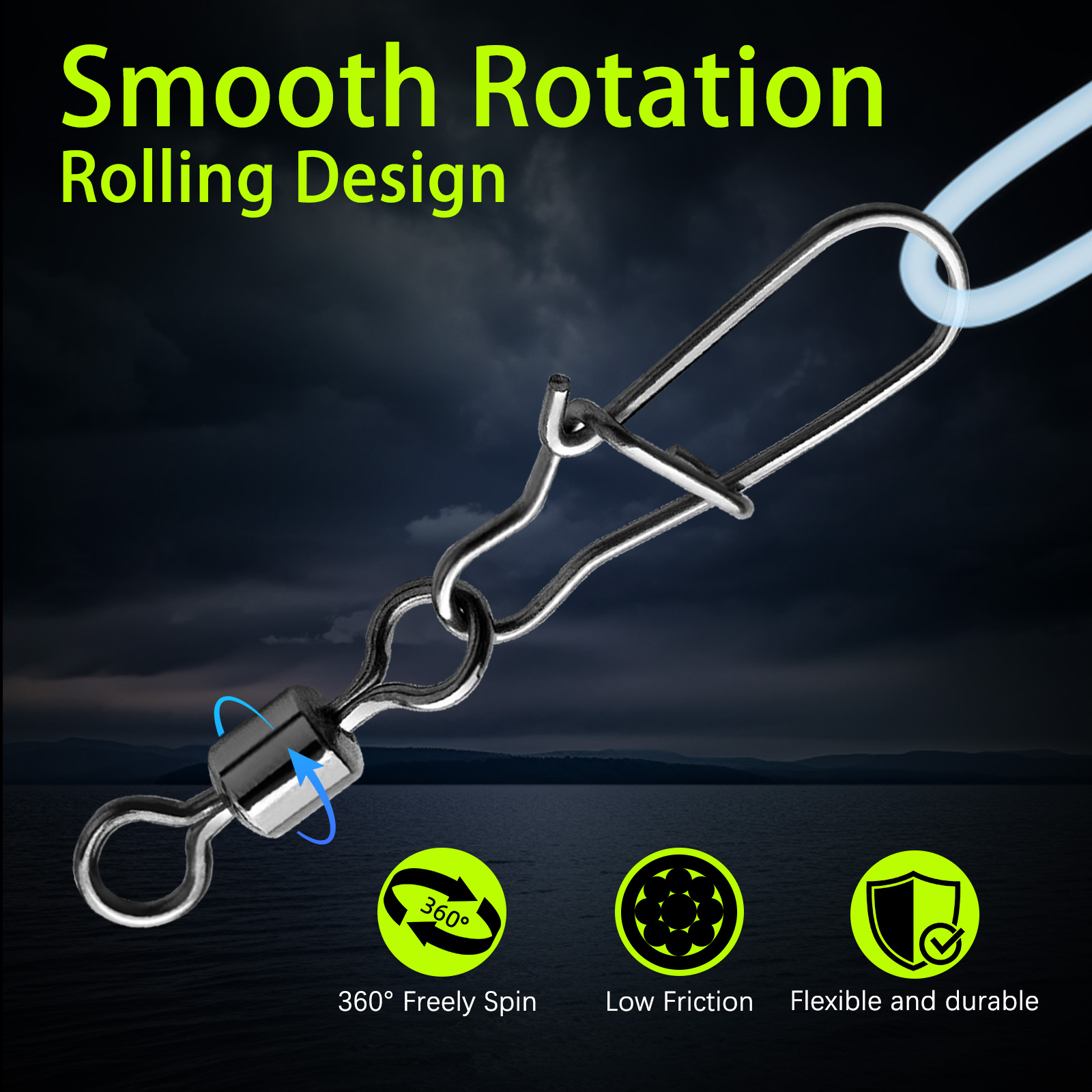 Girelle a scatto Duo-Lock 50 ~ - Fishing Hook Circle recensione e prezzo